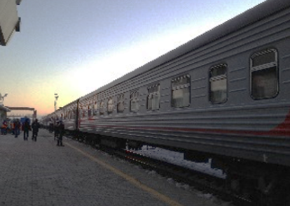 コルサコフへ向かう列車